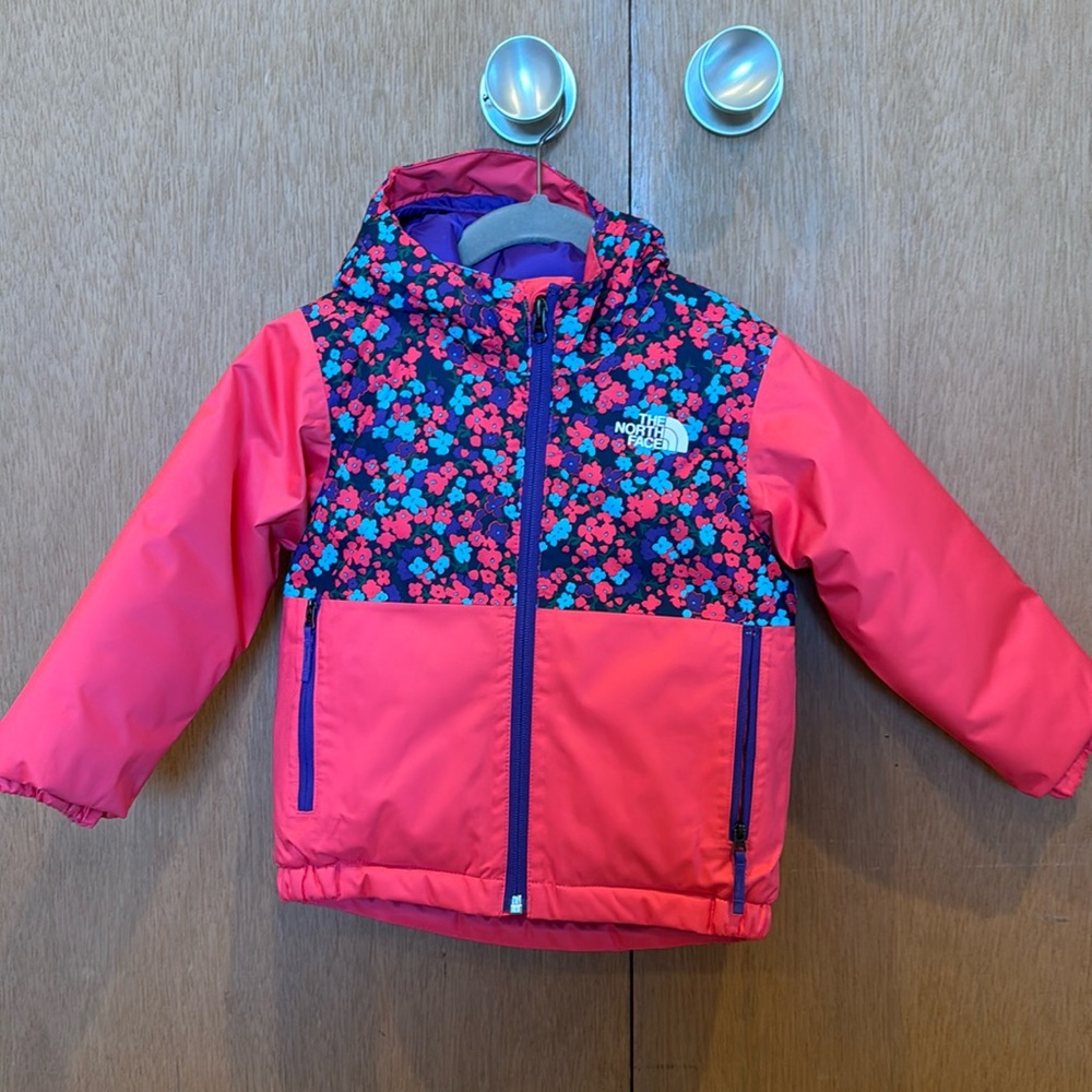 Toddler North Face Snowquest Insulated Pink Jacket 3T